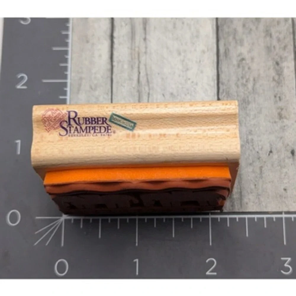 Rubber Stampede Elephant Walk A421B Rubber Stamp Wood #i19